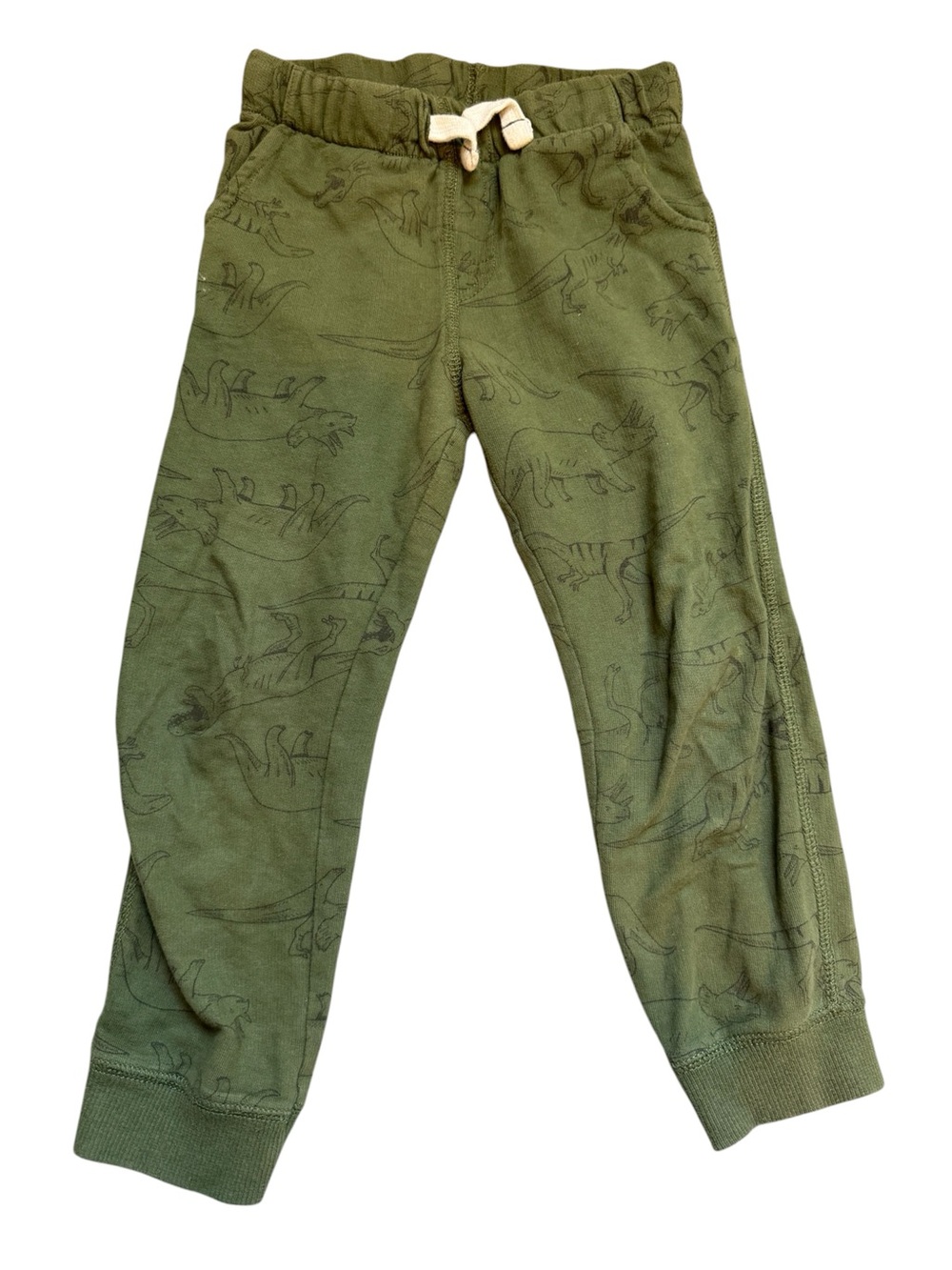 Carter's Olive Green Dinosaur Joggers